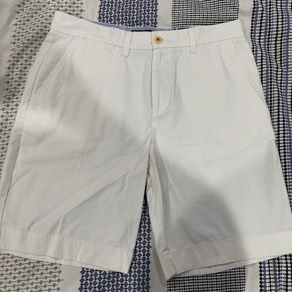 White Tommy Hilfiger Cargo Shorts
